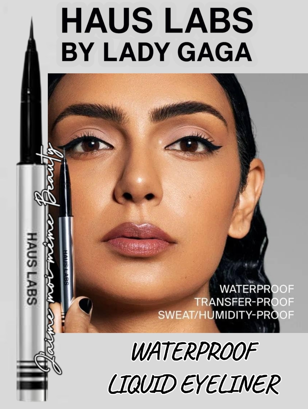 Haus Labs By Lady Gaga Waterproof Liquid Eyeliner — Black Precision
